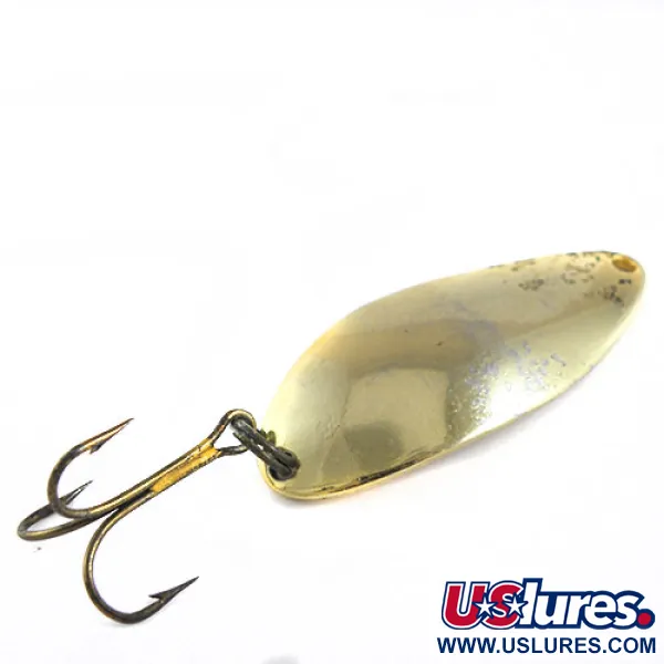 Vintage  Seneca Little Cleo (Hula Girl), 1/2oz Gold fishing spoon #0643