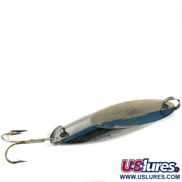 Vintage  Acme Kastmaster, 3/8oz Nickel / Blue fishing spoon #0647
