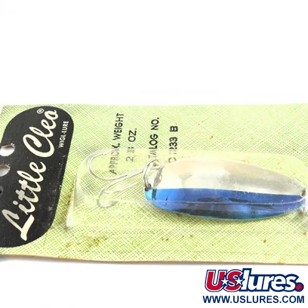  Seneca Little Cleo (Hula Girl), 2/3oz Nickel / Blue fishing spoon #0673