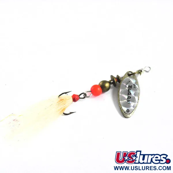 Vintage   Mepps Aglia Long 0, 3/32oz Rainbow spinning lure #0701