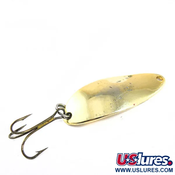 Vintage  Seneca Little Cleo (Hula Girl), 1/3oz Gold fishing spoon #0723