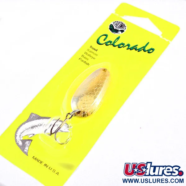   Thomas Colorado, 1/4oz Gold fishing spoon #0738
