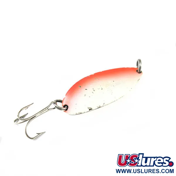 Vintage  Seneca Little Cleo (Hula Girl), 2/3oz Red / White fishing spoon #0744