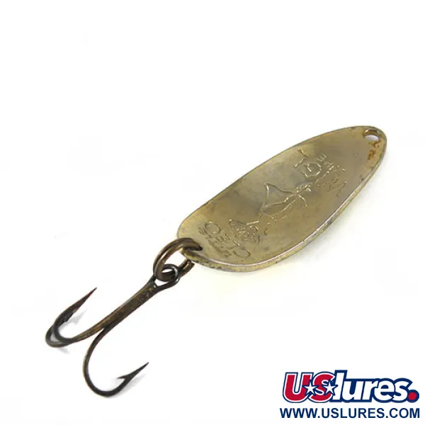 Vintage  Seneca Little Cleo (Hula Girl), 1/3oz Yellow / Black fishing spoon #0746