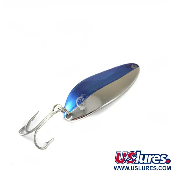 Vintage  Eppinger Dardevle Devle Dog 5300, 1/3oz Nickel / Blue fishing spoon #0747