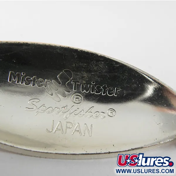 Vintage   Mister Twister Shelby Sportfisher, 3/4oz Nickel / Orange fishing spoon #0752