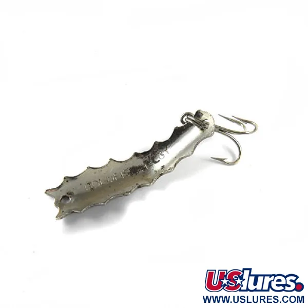 Vintage  Al's gold fish Goldfish Helgy, 1/8oz Nickel fishing spoon #0753