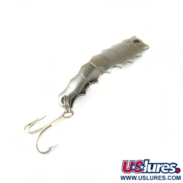 Vintage  Al's gold fish Goldfish Helgy, 1/8oz Nickel fishing spoon #0753