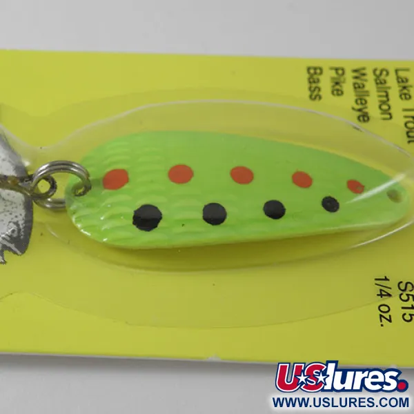   Thomas Cyclone, 1/4oz Fluorescent Green fishing spoon #0754
