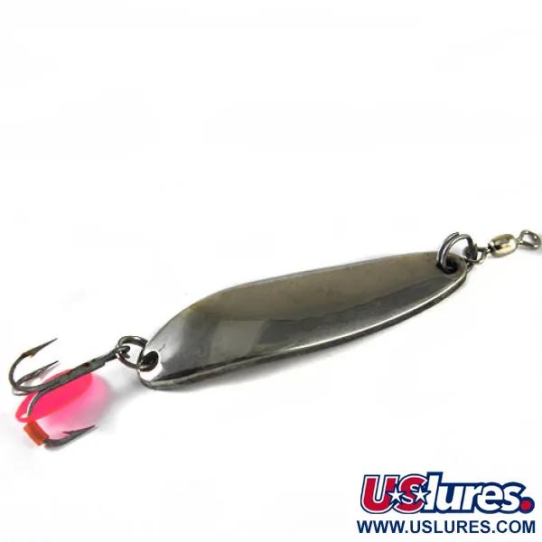 Vintage  Luhr Jensen Krocodile Die #3, 1/2oz Silver (Silver plated) fishing spoon #0755