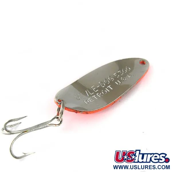 Vintage  Eppinger Dardevle Devle Dog 5300, 1/3oz Orange / Black fishing spoon #0769