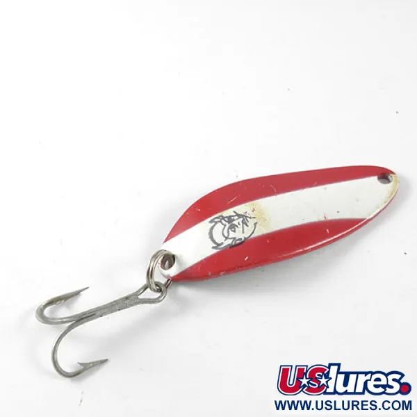 Vintage  Eppinger Dardevle Devle Dog 5300, 1/3oz Red / White fishing spoon #0774