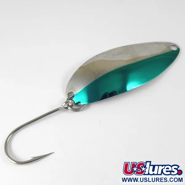 Vintage  Seneca Little Cleo (Hula Girl) , 3/16oz Nickel / Green fishing spoon #0791