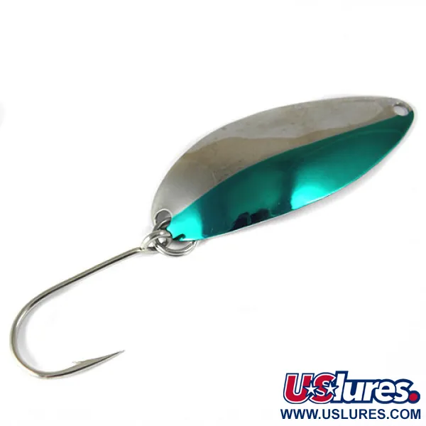 Vintage  Seneca Little Cleo (Hula Girl) , 3/16oz Nickel / Green fishing spoon #0791
