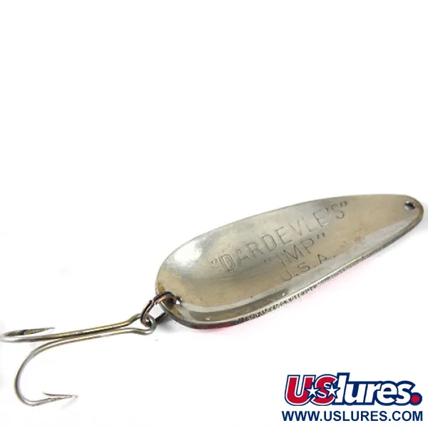 Vintage  Eppinger Dardevle Imp, 2/5oz Red / White fishing spoon #0796