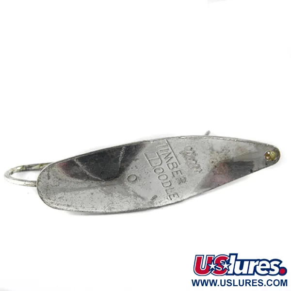 Vintage   Mepps Timber Doodle 0, 1/4oz Silver fishing spoon #0798