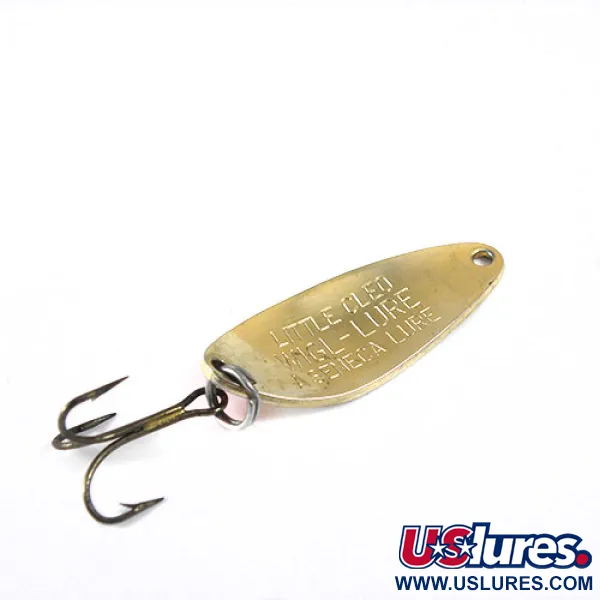 Vintage  Seneca Little Cleo, 1/4oz Gold / Orange fishing spoon #0804