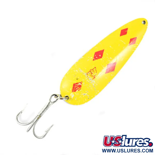 Vintage  Eppinger Dardevle , 1oz Five of diamonds fishing spoon #0808