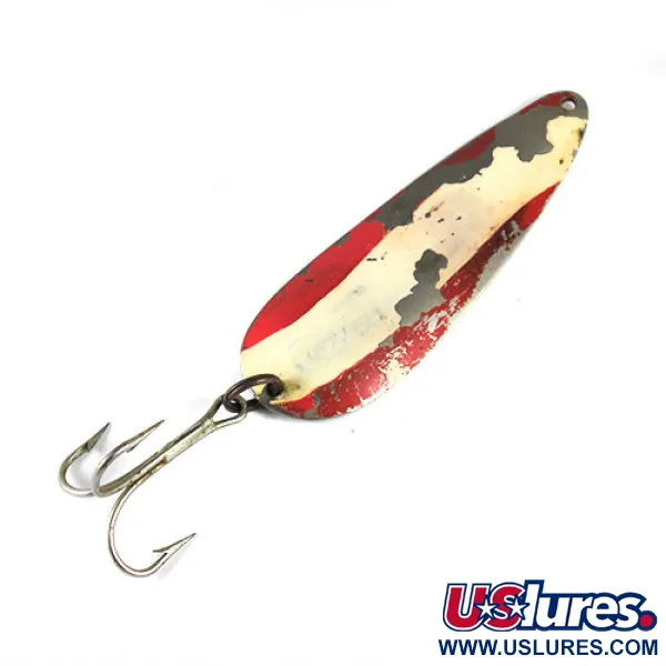 Vintage  Eppinger Dardevle, 1oz Red / White / Nickel fishing spoon #0828