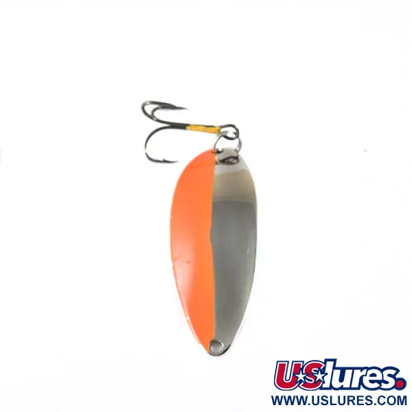 Vintage  Seneca Little Cleo (Hula Girl), 1/2oz Nickel / Orange fishing spoon #0833