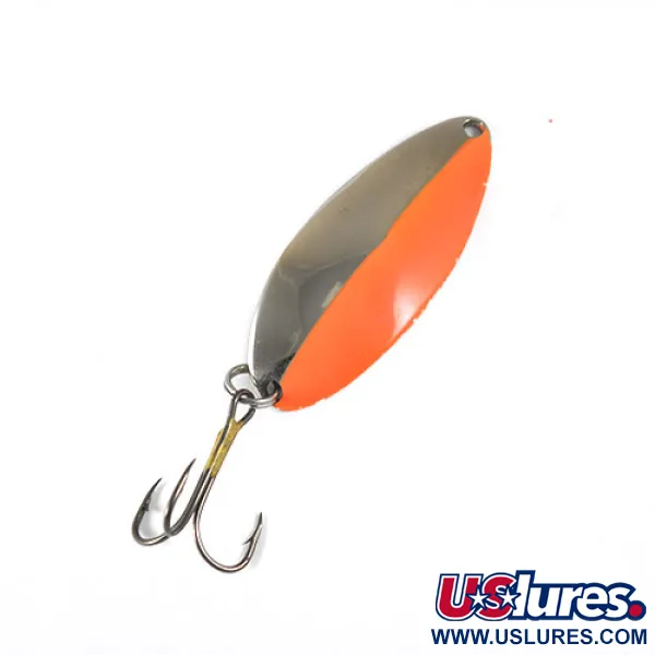 Vintage  Seneca Little Cleo (Hula Girl), 1/2oz Nickel / Orange fishing spoon #0833