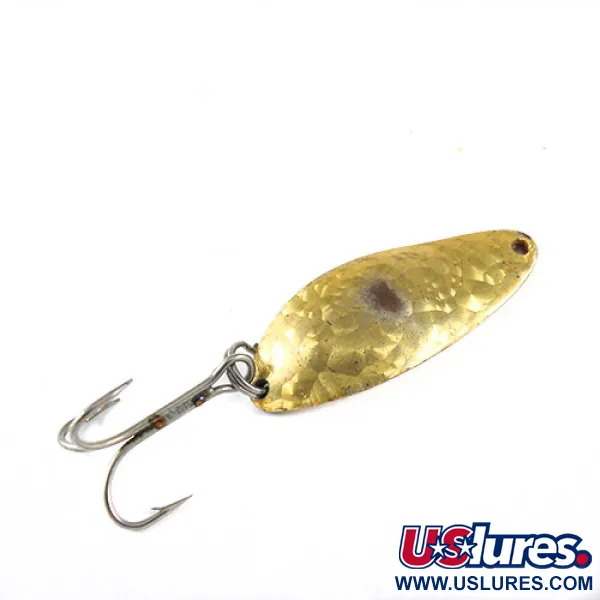 Vintage  Seneca Little Cleo, 1/4oz Crystal (Golden Scale) fishing spoon #0851