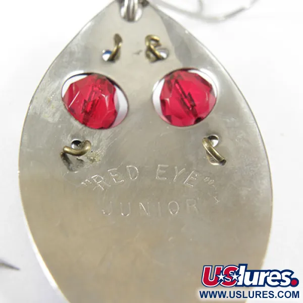 Vintage  Eppinger Red Eye junior, 1/2oz Nickel / Blue / Red Eyes fishing spoon #0854