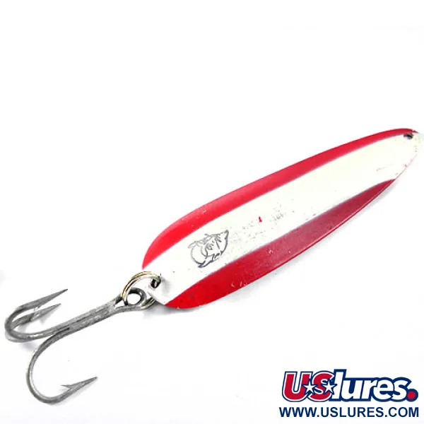 Vintage  Eppinger Dardevle, 1oz Red / White / Nickel fishing spoon #0857