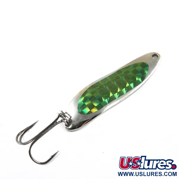 Vintage  Eppinger Dardevle Cop-E-Cat 7300, 1/3oz Nickel / Green fishing spoon #0874