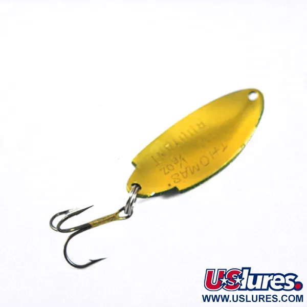 Vintage   Thomas Buoyant, 3/16oz Green / Red / Yellow(Frog) fishing spoon #0886