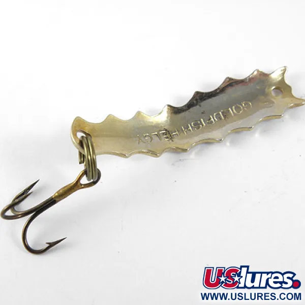 Vintage  Al's gold fish Goldfish Helgy, 1/8oz  fishing spoon #0893