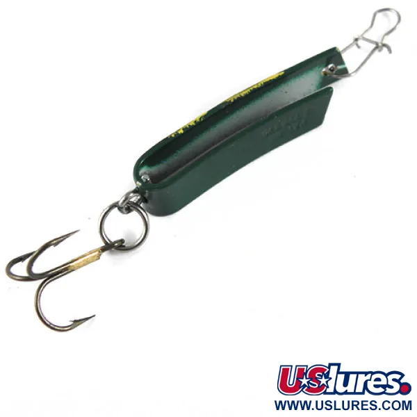 Vintage  South Bend Super-Duper 501, 3/32oz Frog (Yellow / Green) fishing spoon #0896