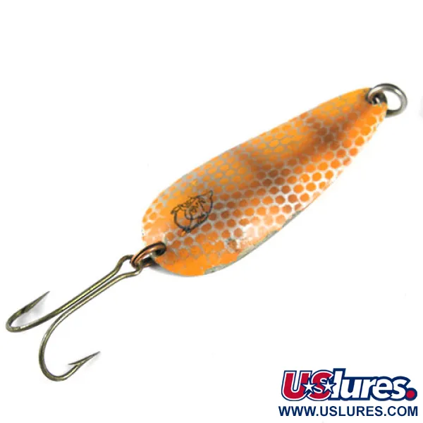 Vintage  Eppinger Dardevle Imp, 2/5oz Pike (Brown / Scale / Nickel) fishing spoon #0906