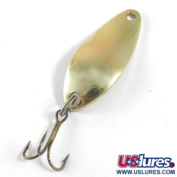 Vintage  Luhr Jensen Little Jewel, 1/4oz Brass fishing spoon #0912