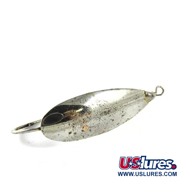 Vintage   Weedless Johnson Silver Minnow , 1/3oz Silver fishing spoon #0925