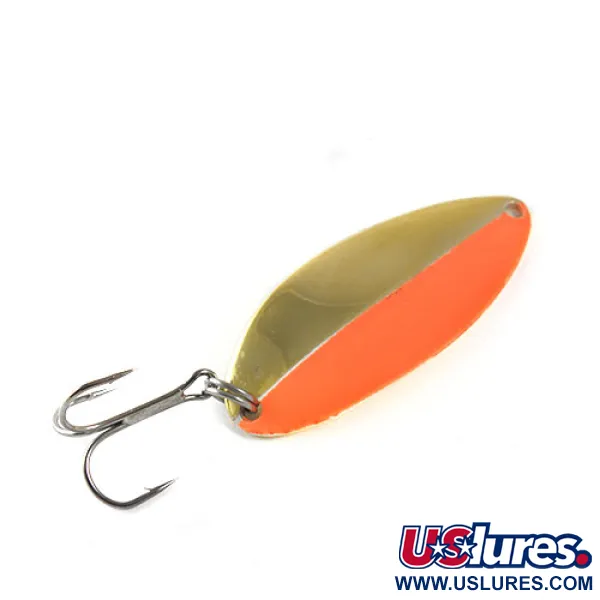 Vintage   Acme Little Cleo, 2/5oz Gold / Orange fishing spoon #0928
