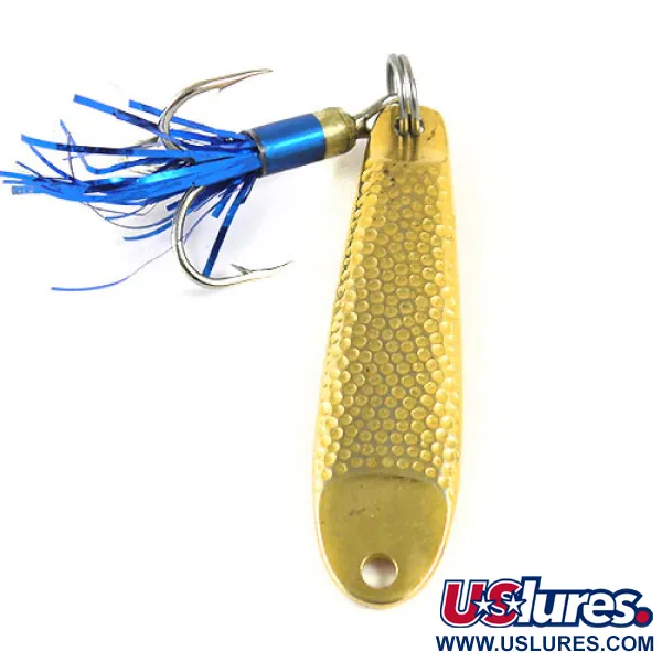 Vintage  Unknown Jig Lure, 3/5oz Gold fishing spoon #0944