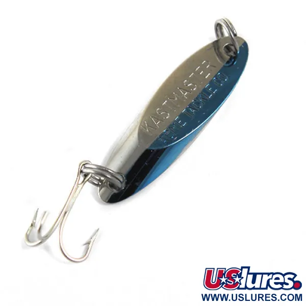Vintage  Acme Kastmaster, 1/8oz Nickel / Blue fishing spoon #0950