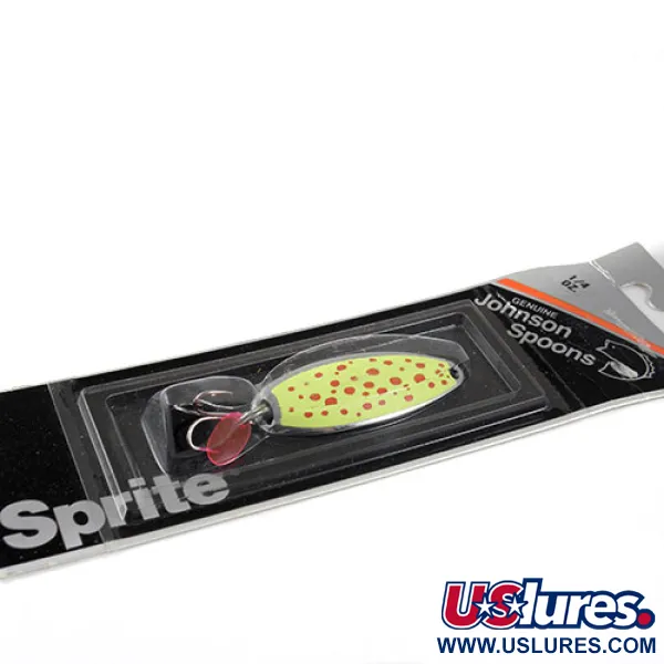   Johnson Sprite, 1/4oz Nickel / Yellow fishing spoon #0958