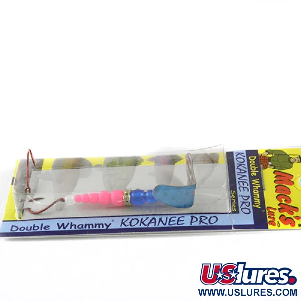  Kokanee tackle Mack's Lure Double Whammy , 1/16oz Light Blue / Pink spinning lure #0960