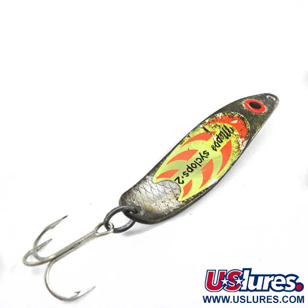 Vintage   Mepps Syclops 2, 3/5oz Nickel fishing spoon #0974
