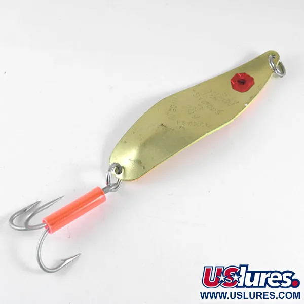 Vintage   Mepps syclops 3, 1oz Tiger / Brass fishing spoon #0997