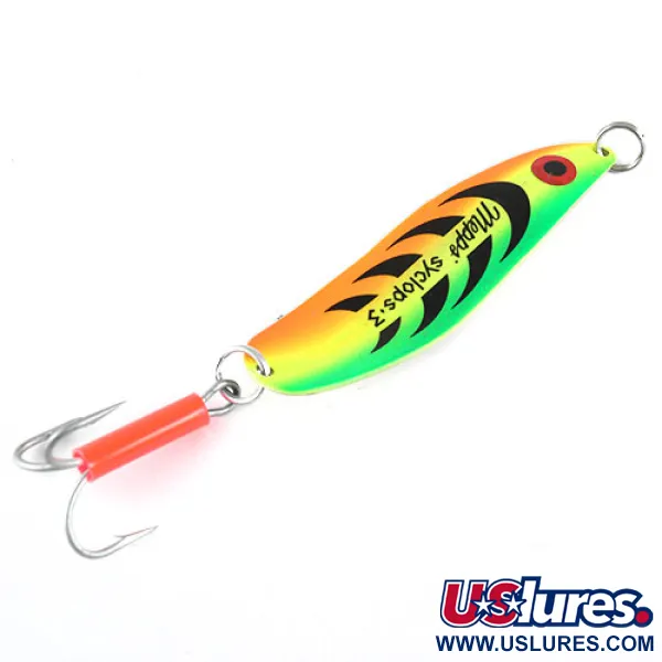 Vintage   Mepps syclops 3, 1oz Tiger / Brass fishing spoon #0997