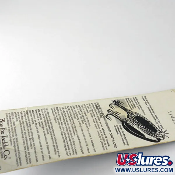   Blue Fox Pixee, 1/4oz Nickel / Orange fishing spoon #1009