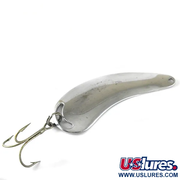 Vintage   Fish Devil , 1oz Nickel fishing spoon #1010