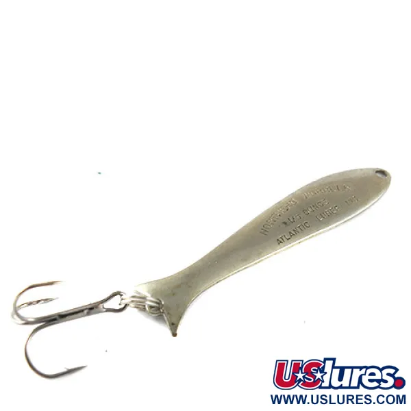 Vintage  Atlantic Lures Northern Wobbler, 3/16oz Nickel fishing spoon #1011