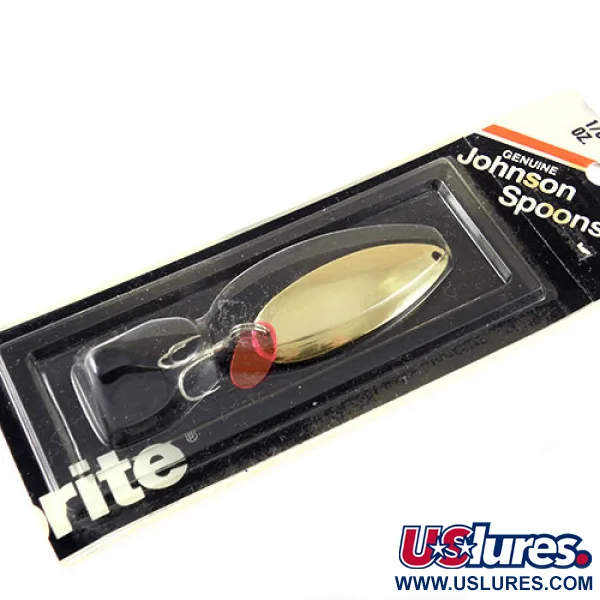   Johnson Sprite, 3/16oz Gold fishing spoon #1013