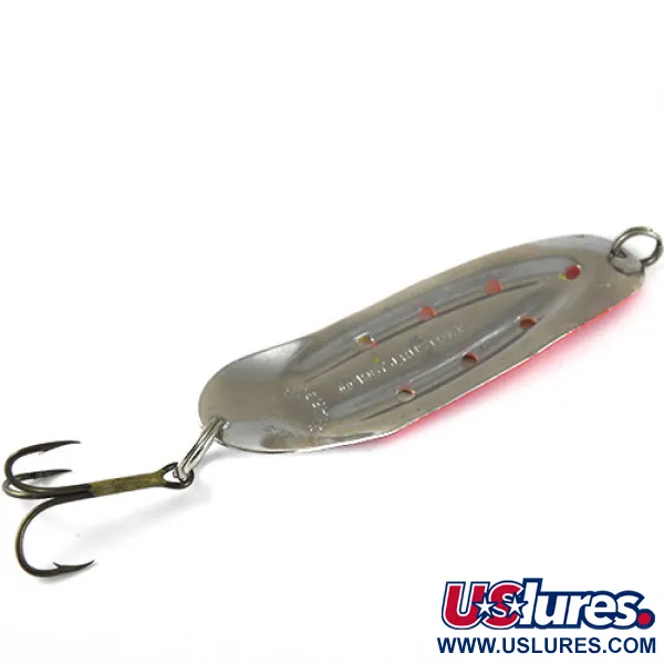 Vintage  Other Charger №3, 2/5oz Nickel / Red / Yellow fishing spoon #1021