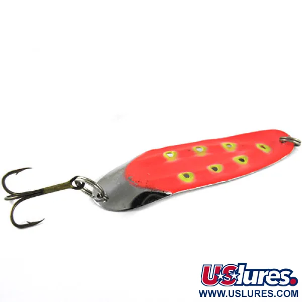 Vintage  Other Charger №3, 2/5oz Nickel / Red / Yellow fishing spoon #1021