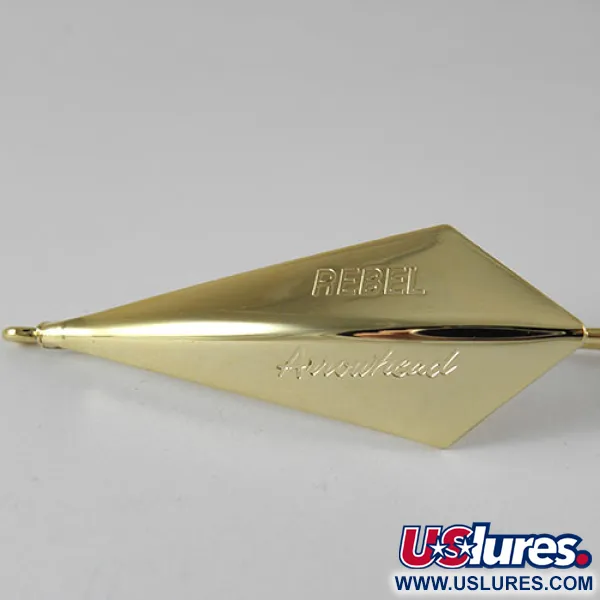  Weedless Rebel ArrowHead, 1/2oz Gold (Gold Plated) fishing spoon #1023